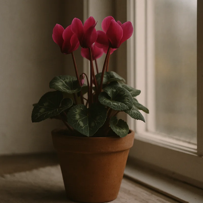 Cyclaam in pot, elegante kamerplant