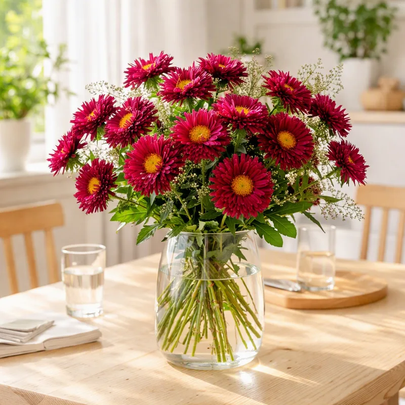 Aster - rood - afbeelding 2