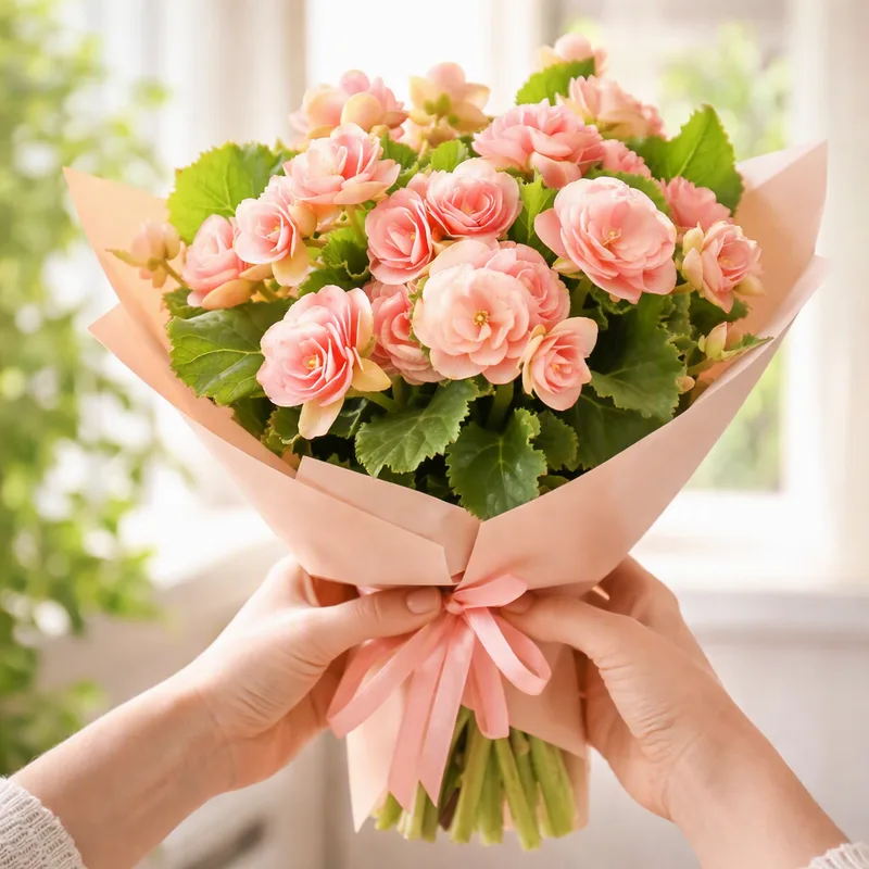 Begonia - roze - afbeelding 3