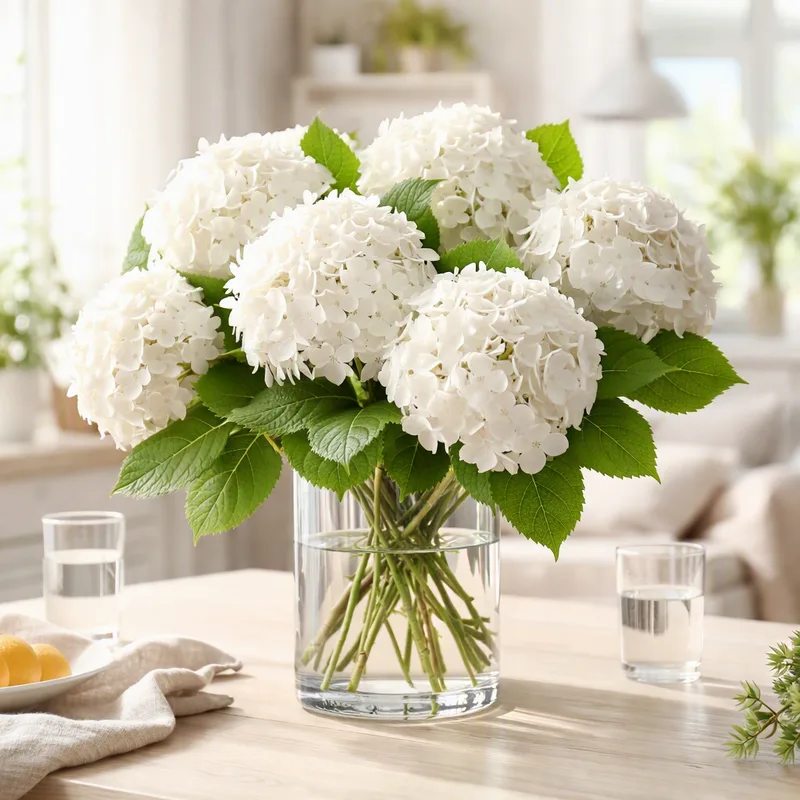 Hortensia - wit - afbeelding 2