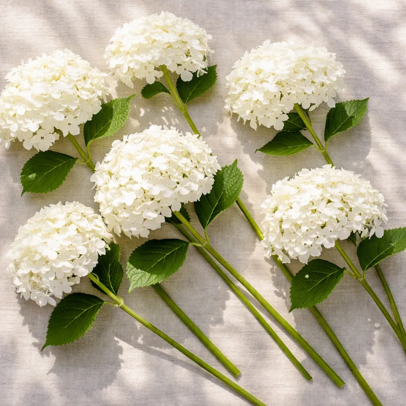 Hortensia - wit - afbeelding 4