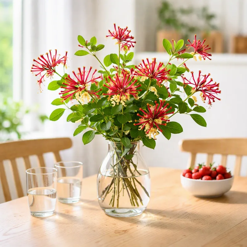 Kamperfoelie - rood - afbeelding 2
