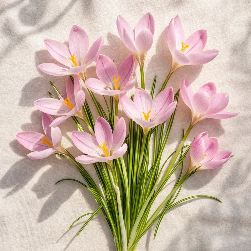 Krokus - roze - afbeelding 4