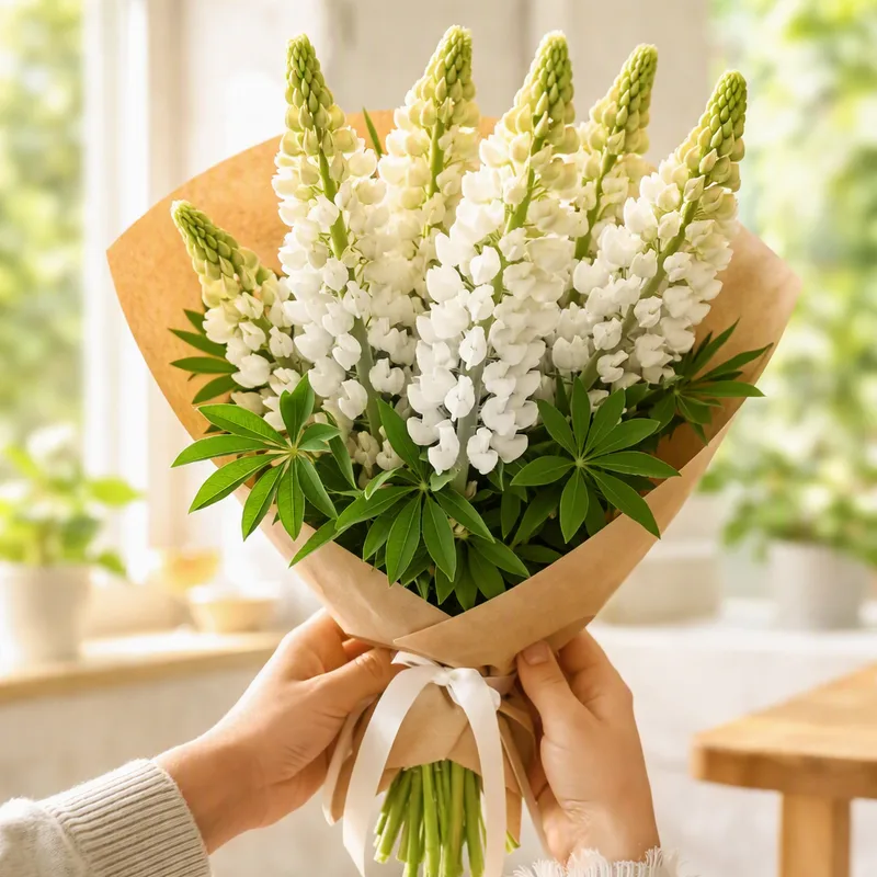 Lupine - wit - afbeelding 3