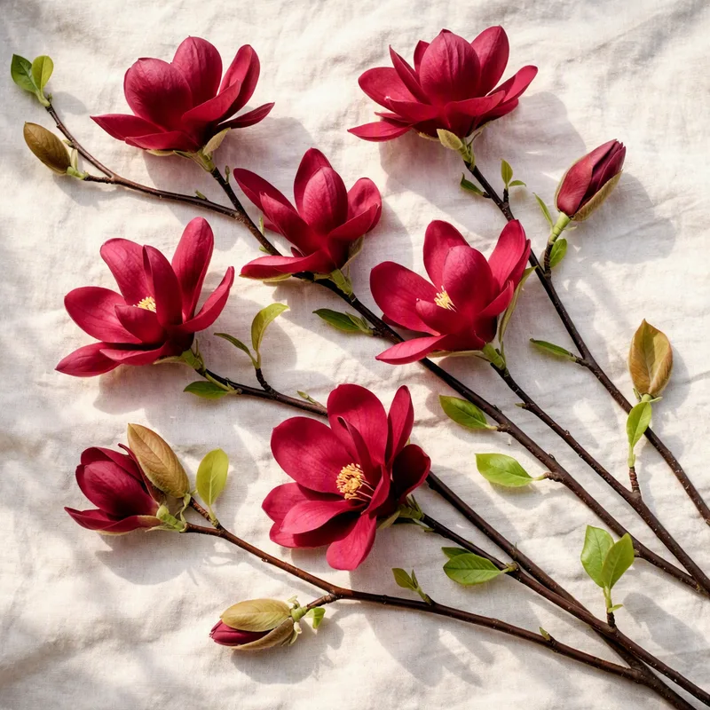 Magnolia - rood - afbeelding 4