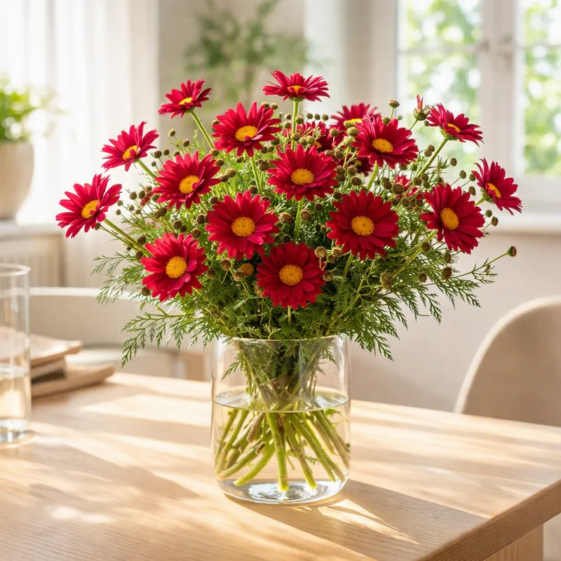 Margriet - rood - afbeelding 2