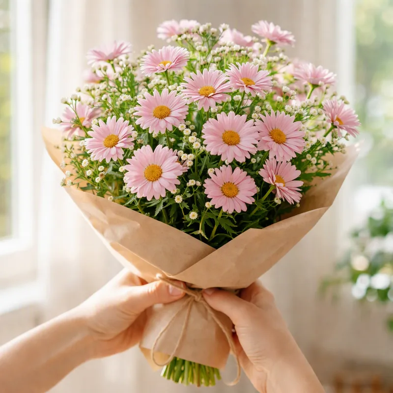 Margriet - roze - afbeelding 3
