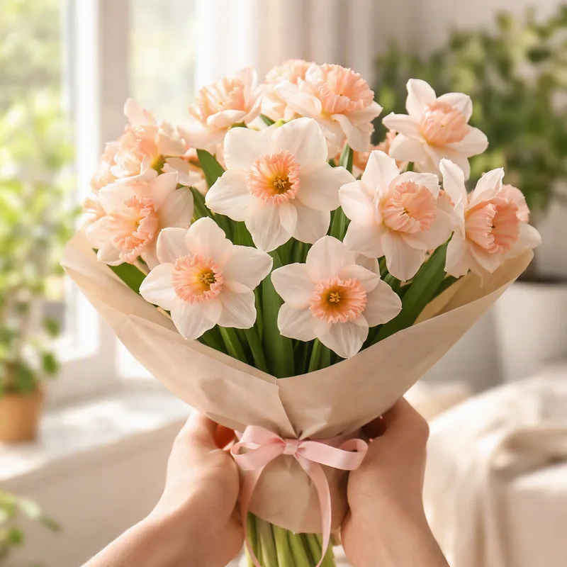 Paasnarcis - roze - afbeelding 3