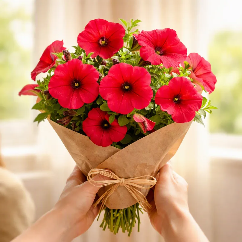 Petunia - rood - afbeelding 3