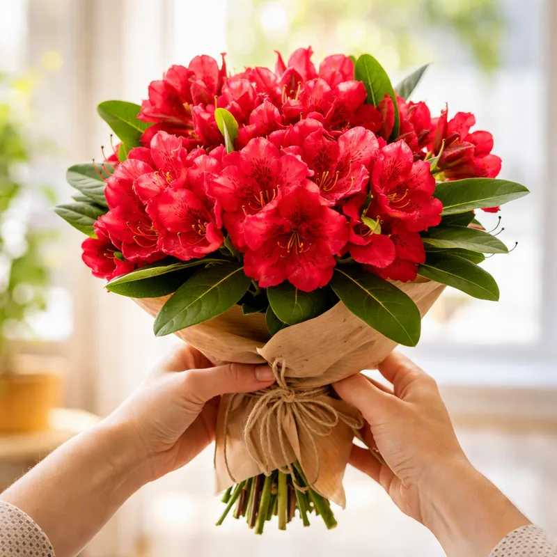 Rhododendron - rood - afbeelding 3