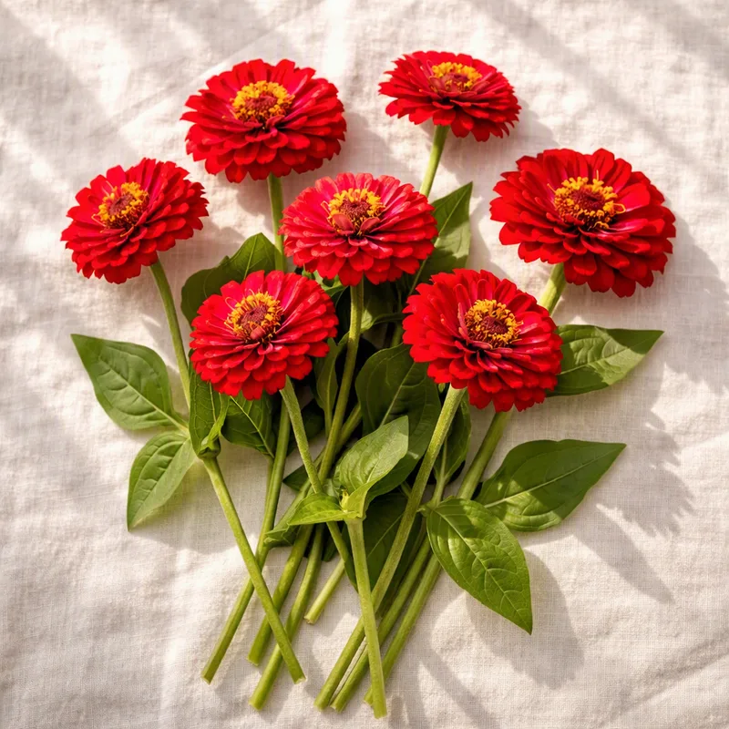 Zinnia - rood - afbeelding 4