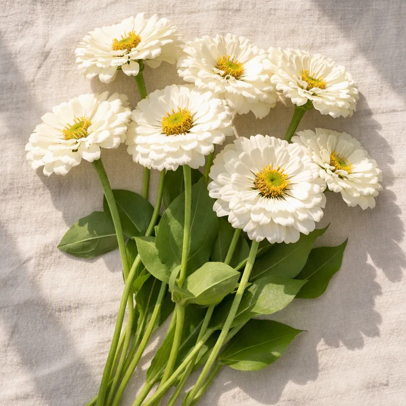 Zinnia - wit - afbeelding 4